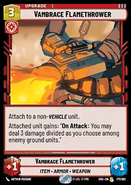 Vambrace Flamethrower⁣ - Shadows of the Galaxy⁣ (Rare)⁣ [177]