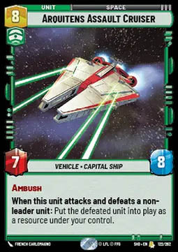 Arquitens Assault Cruiser⁣ - Shadows of the Galaxy⁣ (Rare)⁣ [122]
