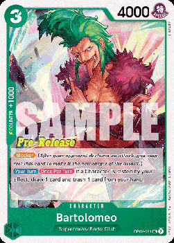 Bartolomeo (OP07-031)⁣ - Promos: 500 Years into the Future⁣ (Uncommon)⁣ [031]