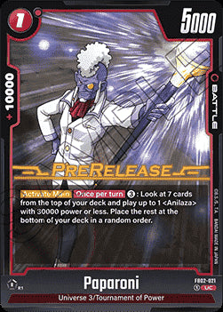 Paparoni (FB02-021) [Fusion World]⁣ - Promos: Blazing Aura [Fusion World]⁣ (Uncommon)⁣ [021]