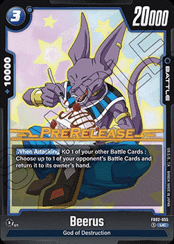 Beerus (FB02-055) [Fusion World]⁣ - Promos: Blazing Aura [Fusion World]⁣ (Uncommon)⁣ [055]