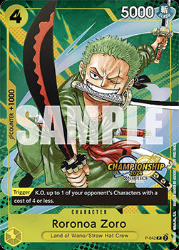 Roronoa Zoro (P-042) (V.1)⁣ - Special Tournament Promos⁣ (Promo)⁣ [P-042]