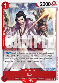 Izo (OP03-003) - Starter Deck: Edward.Newgate (Rare) [ST-15-OP03-003]