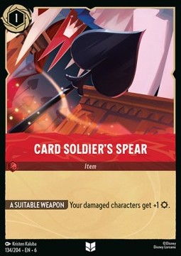 Card Soldier's Spear⁣ - Azurite Sea⁣ (Uncommon)⁣ [134]