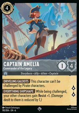 Captain Amelia - Commander of the Legacy (V.1)⁣ - Azurite Sea⁣ (Super Rare)⁣ [192]