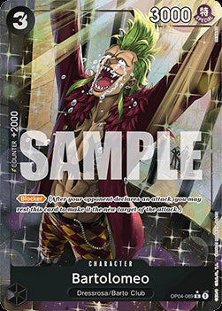 Bartolomeo (OP04-089) (V.3)⁣ - The Best⁣ (Alternate Art)⁣ [OP04-089]