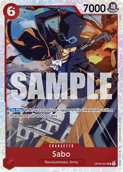 Sabo (OP05-007) (V.1) - The Best (Super Rare) [PRB01-OP05-007]