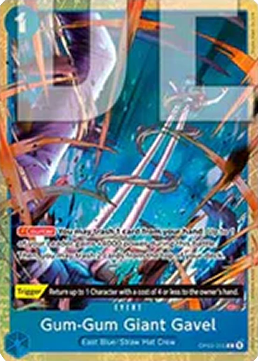Gum-Gum Giant Gavel (OP03-055) - Unnumbered Promos (Common) [UP-OP03-055]