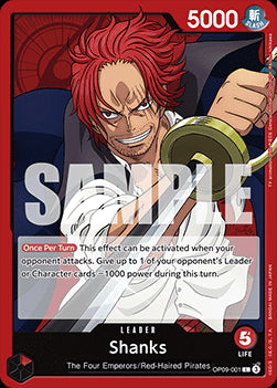 Shanks (OP09-001) (V.1)⁣ - Emperors in the New World⁣ (Leader)⁣ [001]