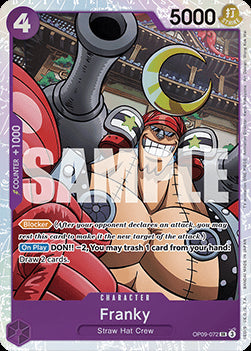 Franky (OP09-072) (V.1)⁣ - Emperors in the New World⁣ (Super Rare)⁣ [072]