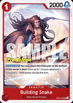 Building Snake (OP09-008)⁣ - Promos: Emperors in the New World⁣ (Uncommon)⁣ [008]