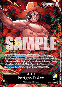 Portgas.D.Ace (ST13-002)⁣ - Unnumbered Promos⁣ (Leader)⁣ [ST13-002]