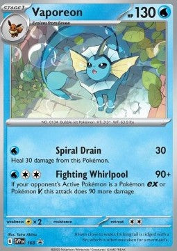 Vaporeon⁣ - SV Black Star Promos⁣ (Promo)⁣ [168]