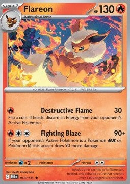 Flareon⁣ - Prismatic Evolutions⁣ (Rare)⁣ [013]