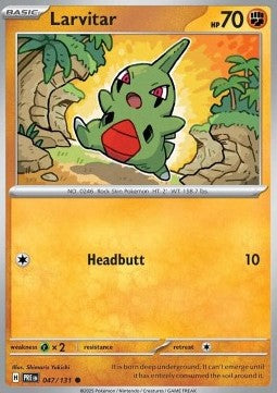 Larvitar⁣ - Prismatic Evolutions⁣ (Common)⁣ [047]