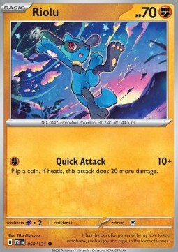 Riolu⁣ - Prismatic Evolutions⁣ (Common)⁣ [050]