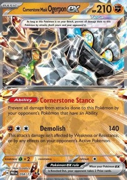 Cornerstone Mask Ogerpon ex⁣ - Prismatic Evolutions⁣ (Double Rare)⁣ [058]