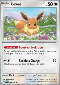 Eevee⁣ - Prismatic Evolutions⁣ (Common)⁣ [074]