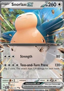 Snorlax ex⁣ - Prismatic Evolutions⁣ (Double Rare)⁣ [076]