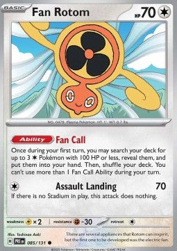 Fan Rotom⁣ - Prismatic Evolutions⁣ (Common)⁣ [085]