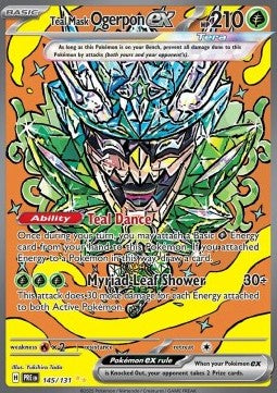 Teal Mask Ogerpon ex⁣ - Prismatic Evolutions⁣ (Special Illustration Rare)⁣ [145]