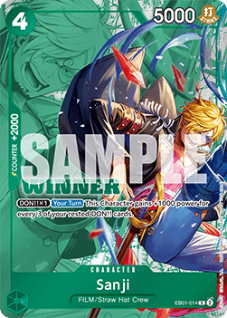 Sanji (EB01-014) (V.2) - Unnumbered Promos (Rare) [UP-EB01-014]