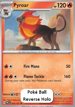 Pyroar⁣ - Prismatic Evolutions: Additionals⁣ (Uncommon)⁣ [016]