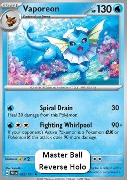 Vaporeon⁣ - Prismatic Evolutions: Additionals⁣ (Rare)⁣ [022]