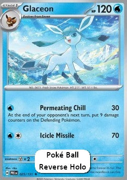 Glaceon⁣ - Prismatic Evolutions: Additionals⁣ (Rare)⁣ [025]