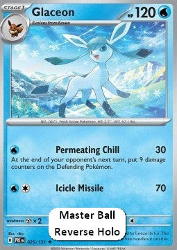 Glaceon⁣ - Prismatic Evolutions: Additionals⁣ (Rare)⁣ [025]