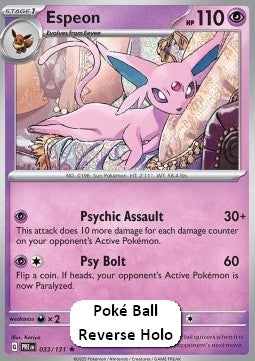 Espeon⁣ - Prismatic Evolutions: Additionals⁣ (Rare)⁣ [033]