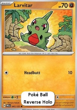 Larvitar⁣ - Prismatic Evolutions: Additionals⁣ (Common)⁣ [047]