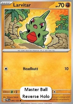 Larvitar⁣ - Prismatic Evolutions: Additionals⁣ (Common)⁣ [047]