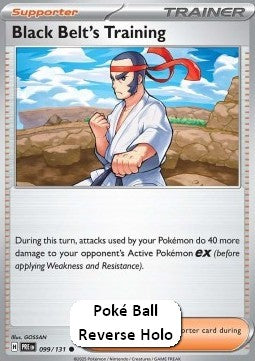 Black Belt's Training⁣ - Prismatic Evolutions: Additionals⁣ (Common)⁣ [099]