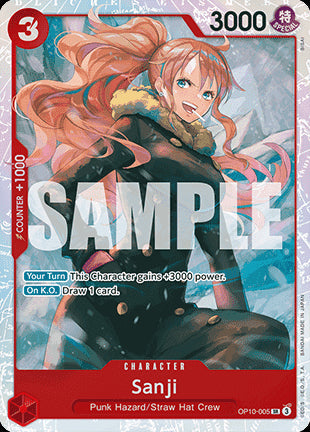Sanji (OP10-005) (V.1)⁣ - Royal Blood⁣ (Super Rare)⁣ [005]