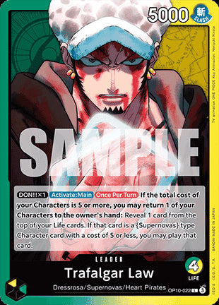 Trafalgar Law (OP10-022) (V.1)⁣ - Royal Blood⁣ (Leader)⁣ [022]