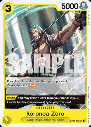 Roronoa Zoro (OP10-113)⁣ - Royal Blood⁣ (Uncommon)⁣ [113]