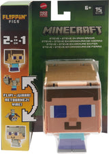 Flippin' Figs: Minecraft Mob Head - Steve/Steve in Iron Armor