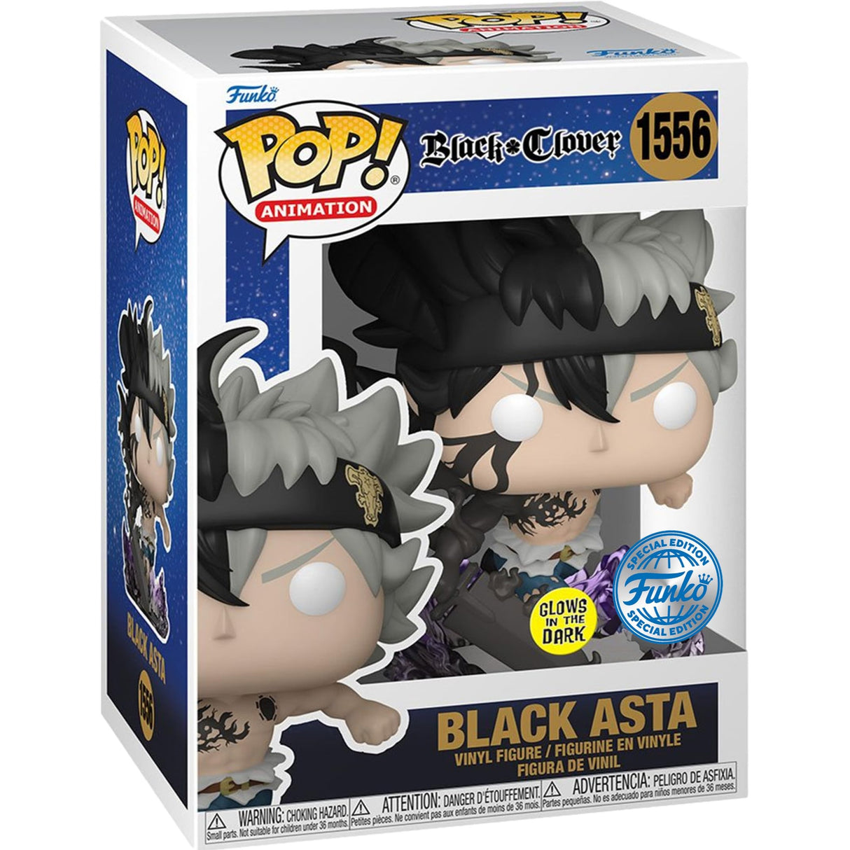 Funko POP! - Black Clover: Black Asta (Glow) - Special Edition #1556