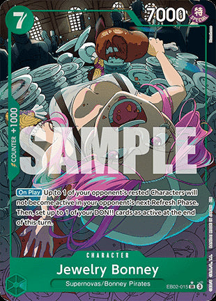 Jewelry Bonney (EB02-015) (V.2)⁣ - Anime 25th Collection⁣ (Alternate Art)⁣ [015]