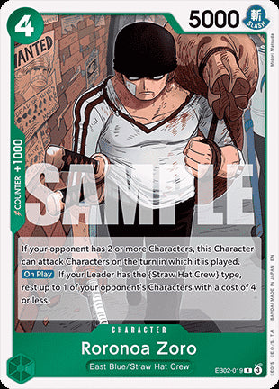 Roronoa Zoro (EB02-019)⁣ - Anime 25th Collection⁣ (Rare)⁣ [019]