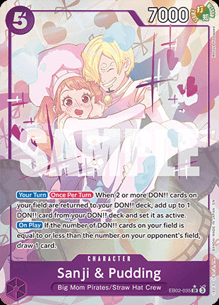 Sanji & Pudding (EB02-035) (V.2)⁣ - Anime 25th Collection⁣ (Alternate Art)⁣ [035]