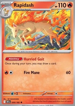 Rapidash⁣ - Destined Rivals⁣ (Uncommon)⁣ [030]