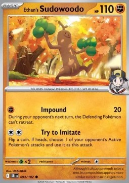 Ethan's Sudowoodo⁣ - Destined Rivals⁣ (Common)⁣ [093]