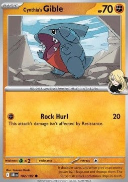 Cynthia's Gible⁣ - Destined Rivals⁣ (Common)⁣ [102]