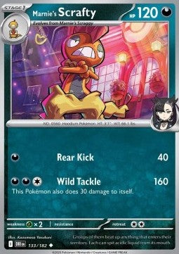 Marnie's Scrafty⁣ - Destined Rivals⁣ (Uncommon)⁣ [133]