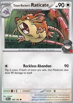Team Rocket's Raticate⁣ - Destined Rivals⁣ (Common)⁣ [148]