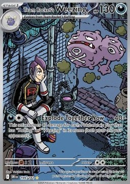 Team Rocket's Weezing⁣ - Destined Rivals⁣ (Illustration Rare)⁣ [199]
