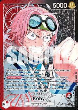 Koby (OP11-001) (V.2)⁣ - A Fist of Divine Speed⁣ (Alternate Art)⁣ [001]