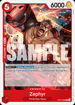 Zephyr (OP11-006)⁣ - A Fist of Divine Speed⁣ (Common)⁣ [006]